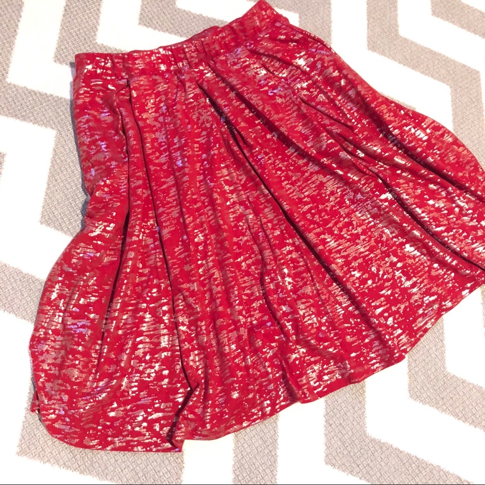 Lularoe Elegant Collection red Sparkle Madison med